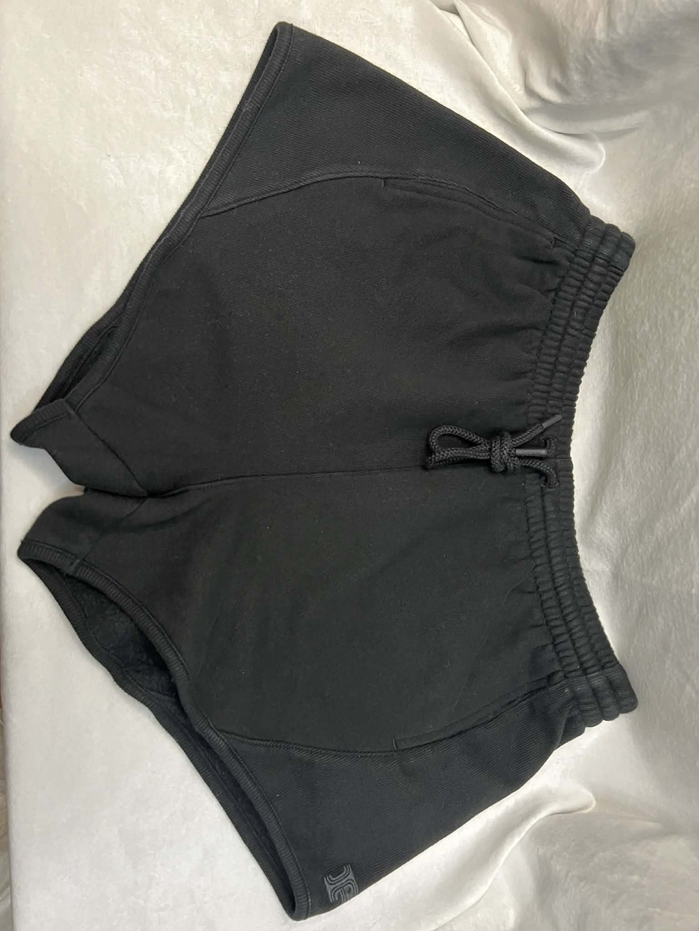 PINK Victoria's Secret Black Elastic-Waist Athletic Shorts